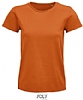 Camiseta Organica Pioneer Mujer Sols - Color Naranja